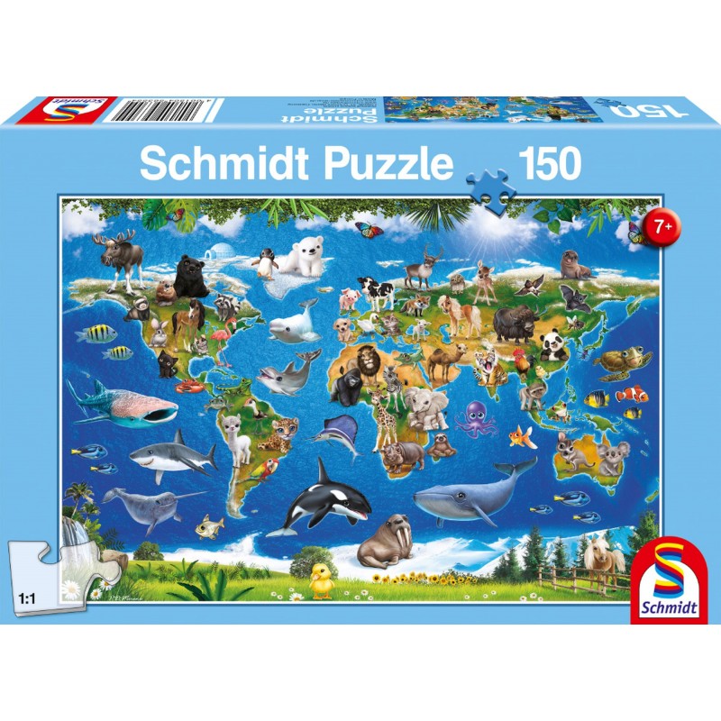 Schmidt Spiele - Puzzle - Lococo Tierwelt, 150 Teile