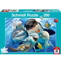 Schmidt Spiele - Puzzle - Unterwasser-Freunde, 200 Teile