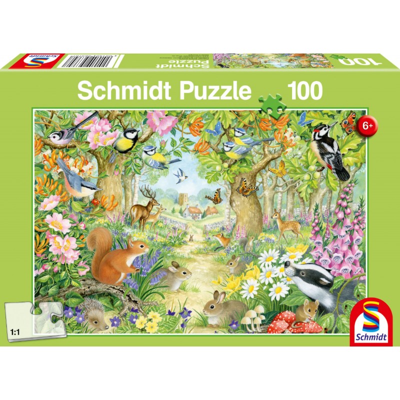 Schmidt Spiele - Tiere im Wald, 100 Teile