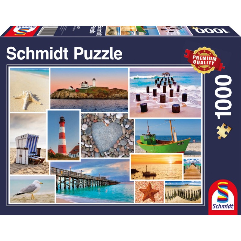 Schmidt Spiele - Puzzle - Am Meer, 1000 Teile