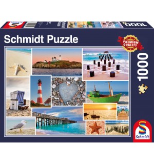 Schmidt Spiele - Puzzle - Am Meer, 1000 Teile