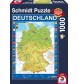 Schmidt Spiele - Deutschlandkarte, 1000 Teile
