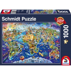 Schmidt Spiele - Entdecke unsere Welt, 1000 Teile