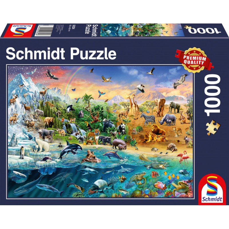 Schmidt Spiele - Die Welt der Tiere, Teile 1000