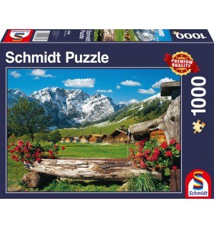 Schmidt Spiele - Puzzle - Blick ins Bergidyll, 1000 Teile