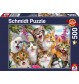 Schmidt Spiele - Puzzle - Katzen-Selfie, 500 Teile