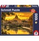 Schmidt Spiele - Puzzle - Goldenes Licht über Rom, 1000 Teile