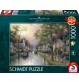 Schmidt Spiele - Puzzle - Thomas Kinkade - Morgen in der kleinen Stadt, 1000 Teile