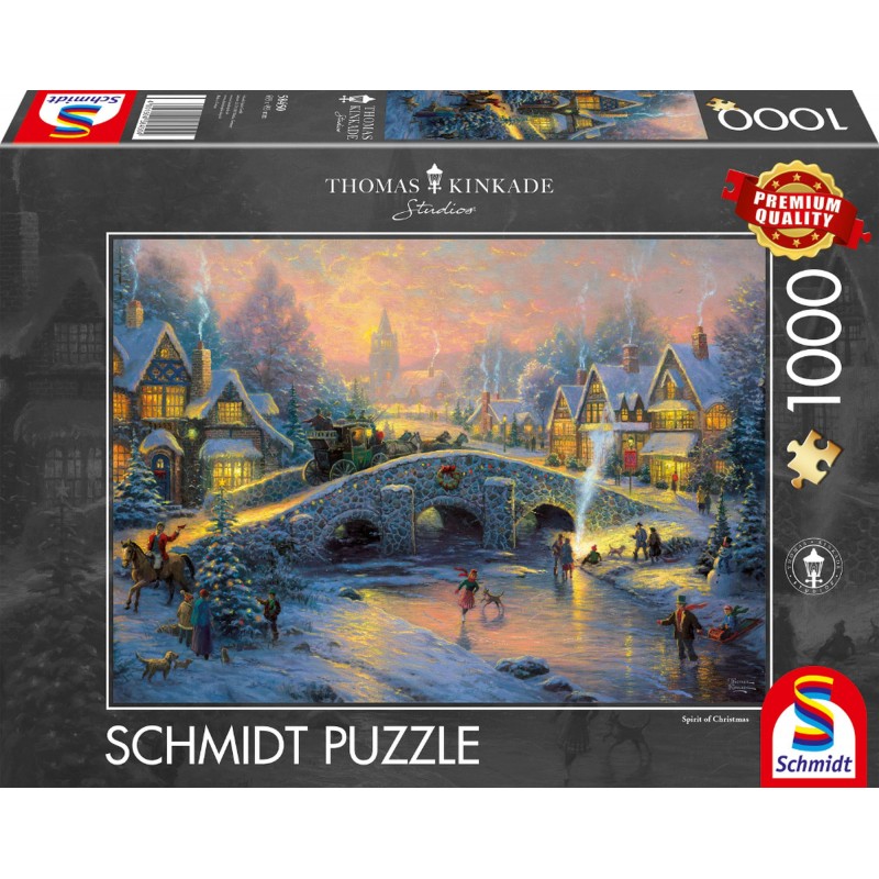WINTERLICHES DORF THOMAS KINKADE Schmidt Puzzle 58450-1000 Teile Pcs.