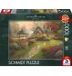 Schmidt Spiele - Puzzle - Thomas Kinkade, Haus mit Brunnen, 1000 Teile