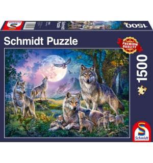 Schmidt Spiele - Wölfe, 1500 Teile