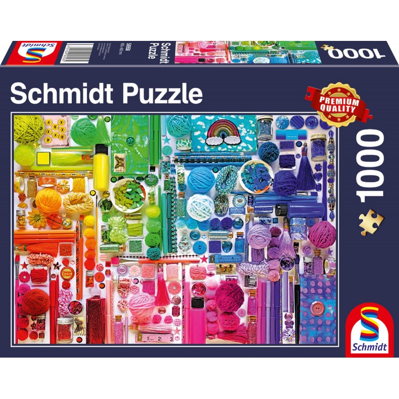 Schmidt Spiele - Regenbogenfarben, 1000 Teile