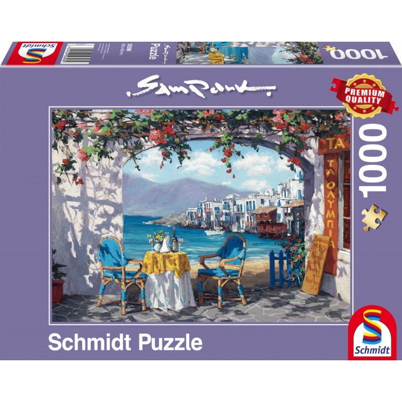 Schmidt Spiele - Puzzle - Sam Park Rendevous auf Mykonos, 1000 Teile