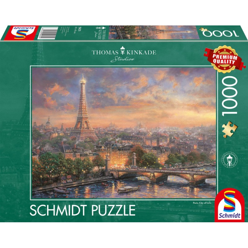 Schmidt Spiele - Thomas Kinkade: Paris, Stadt der Liebe, 1000 Teile