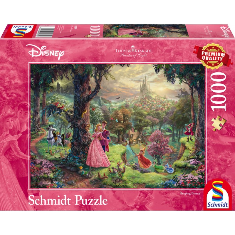 Schmidt Spiele - Puzzle - Thomas Kinkade - Disney™ Dornröschen, 1000 Teile