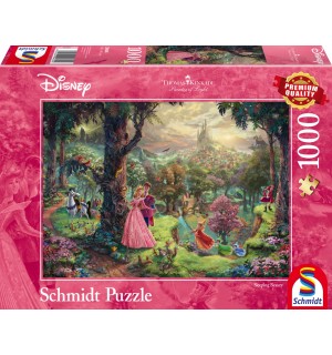 Schmidt Spiele - Puzzle - Thomas Kinkade - Disney™ Dornröschen, 1000 Teile