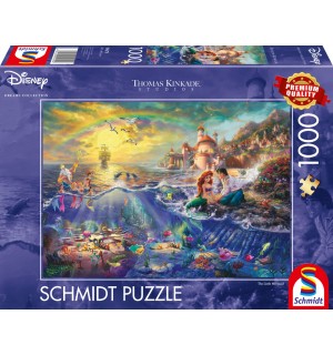 Schmidt Spiele - Thomas Kinkade: Kleine Meerjungfrau Arielle, 1000 Teile