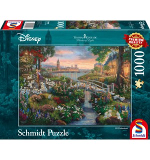 Schmidt Spiele - Puzzle - 101 Dalmatiner, 1000 Teile