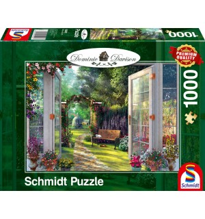 Schmidt Spiele - Blick in den verwunschenen Garten, 1000 Teile