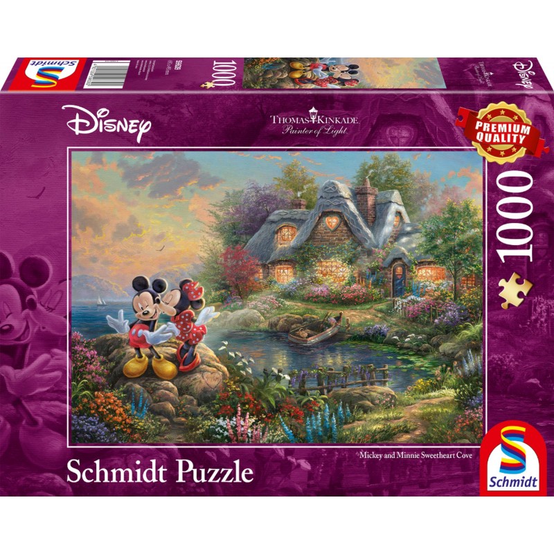 Schmidt Spiele - Puzzle - Sweethearts Mickey & Minnie, 1000 Teile