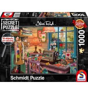 Schmidt Spiele - Puzzle - Im Nähzimmer, 1000 Teile