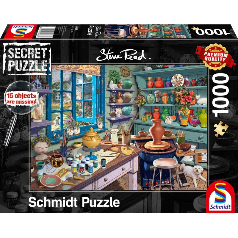 Schmidt Spiele - Puzzle - Künstler-Atelier, 1000 Teile