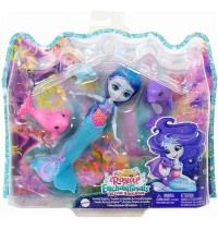 Mattel - Royal Enchantimals Dorinda Dolphin-Puppe mit abnehmbarer Flosse