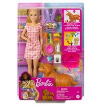 Mattel - Barbie Puppe mit Hund & Welpen