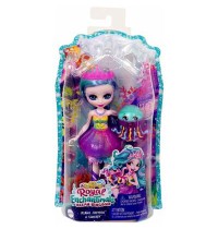 Mattel - Royal Enchantimals Jelanie Jellyfish und Stingley Puppe