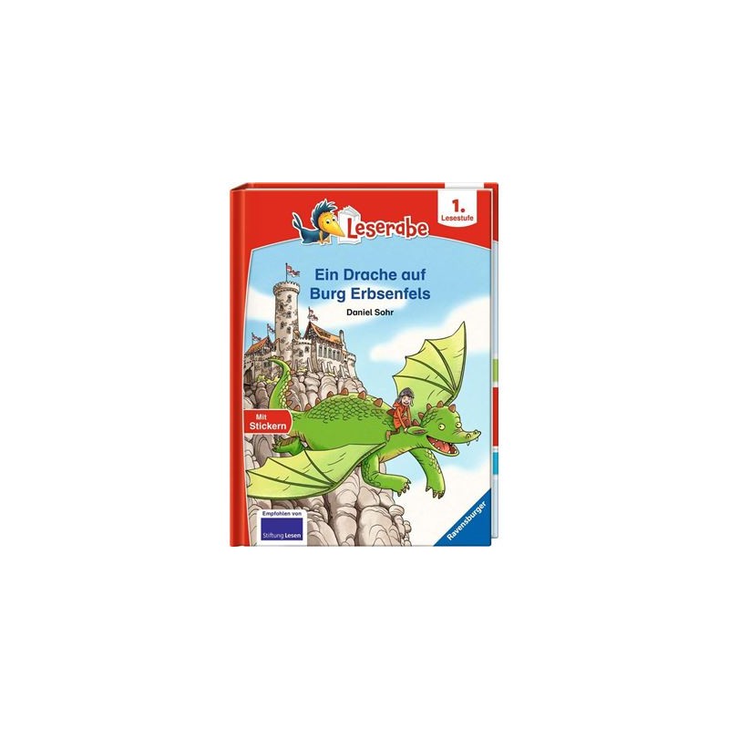 Ravensburger - Leserabe - 1. Lesestufe: Ein Drache auf Burg Erbsenfels