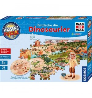 KOSMOS - Was ist Was Junior Wissens Puzzle -  Entdecke die Dinosaurier
