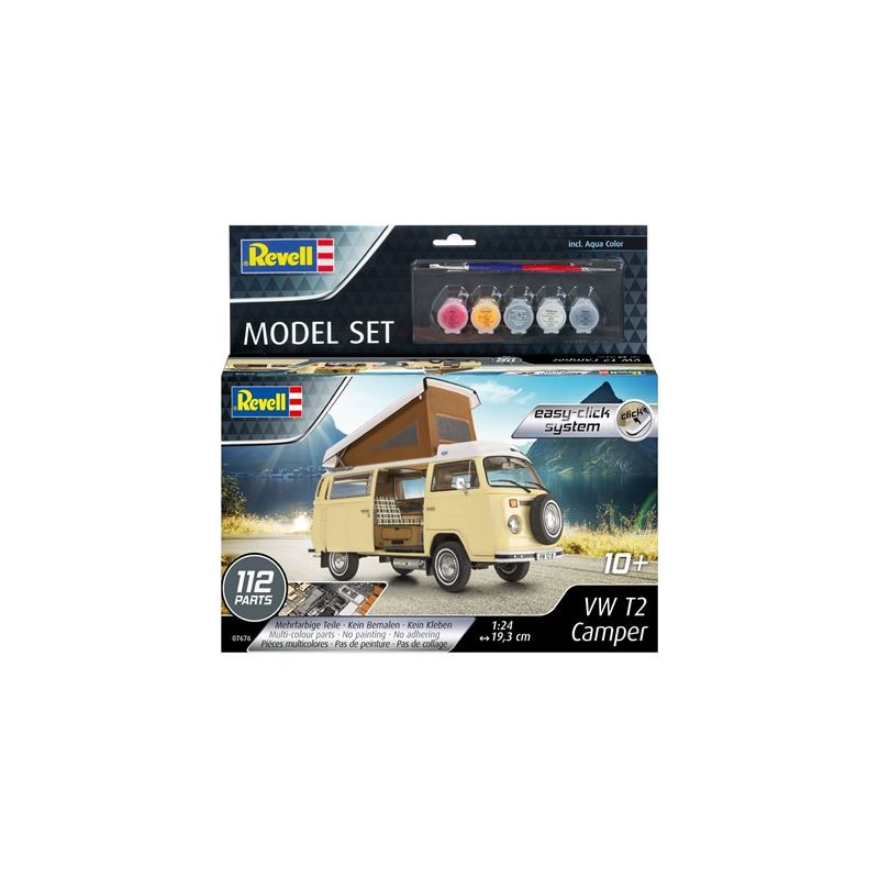 Revell - Model Set VW T2 Camper easy-click-system