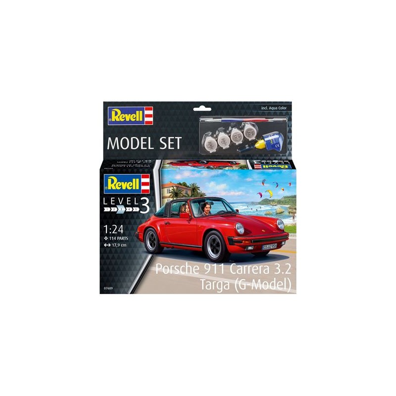 Revell - Model Set Porsche 911 Carrera 3.2 Targa (G-Model)