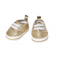 Heless - Glitzer-Sneakers, gold, Gr. 38-45 cm