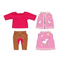 Heless - Puppen- Reiter-Outfit Lina, 3-teilig, Gr. 28-35 cm