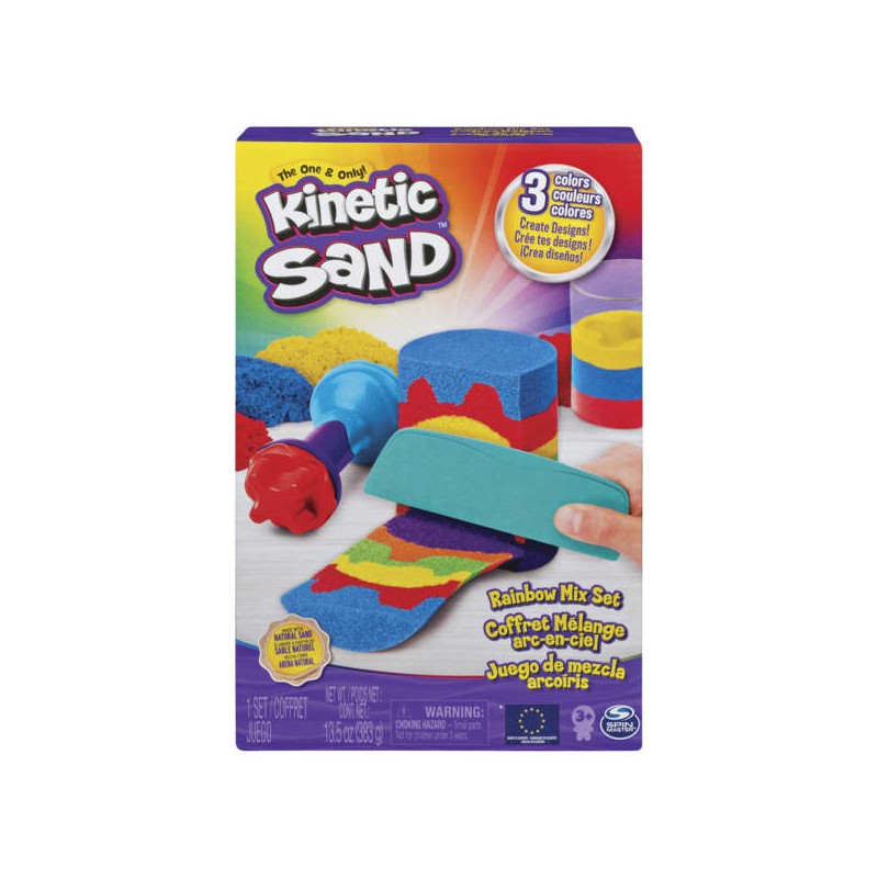 Spin Master - Kinetic Sand - Regenbogen Mix Set_Kinetic