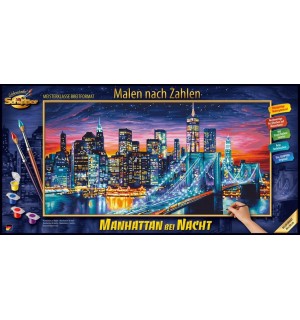 MNZ - Manhatten bei Nacht 40x80cm