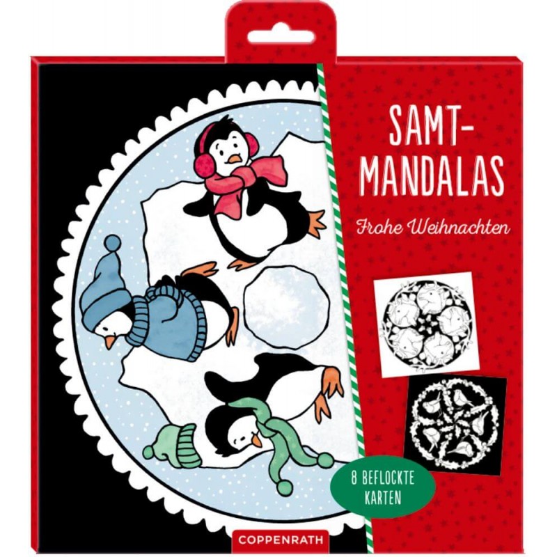 Samt-Mandalas Frohe Weihnacht 