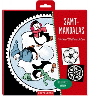 Samt-Mandalas Frohe Weihnacht 