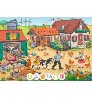 Ravensburger - tiptoi Puzzle für kleine Entdecker: Bauernhof