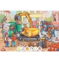 Ravensburger - tiptoi Puzzle für kleine Entdecker: Baustelle