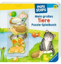 Ravensburger - ministeps: Mein großes Tiere Puzzle-Spielbuch