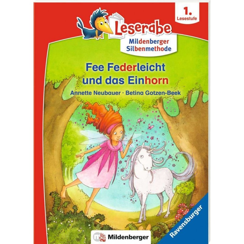 Ravensburger - Leserabe mit Mildenberger Silbenmethode: Fee Federleicht und das Einhorn