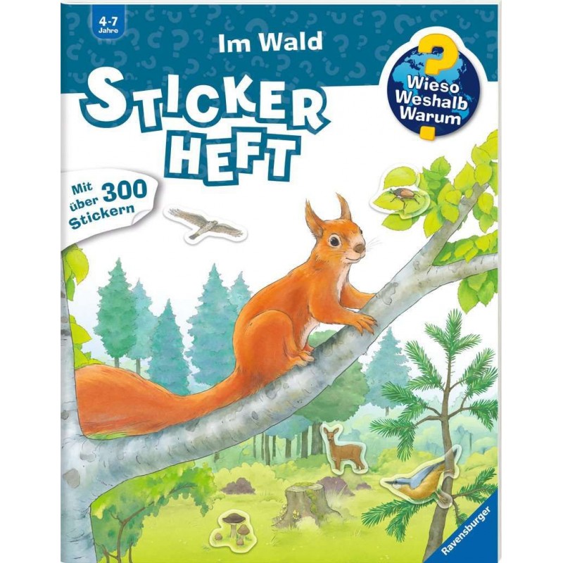 Ravensburger - Wieso? Weshalb? Warum? Stickerheft: Im Wald