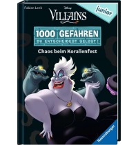 Ravensburger - 1000 Gefahren junior - Disney™ Villains: Chaos beim Korallenfest