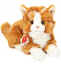 Teddy-Hermann - Katze liegend rot getigert 20 cm