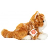 Teddy-Hermann - Katze liegend rot getigert 20 cm