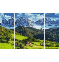 Schipper Malen-nach-Zahlen - Meisterklasse Triptychon - St. Magdalena in Südtirol