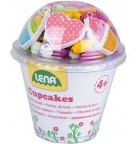 Lena - Holzperlen Cupcakes