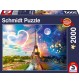 Schmidt Spiele - Puzzle - Paris, Tag und Nacht, 2000 Teile